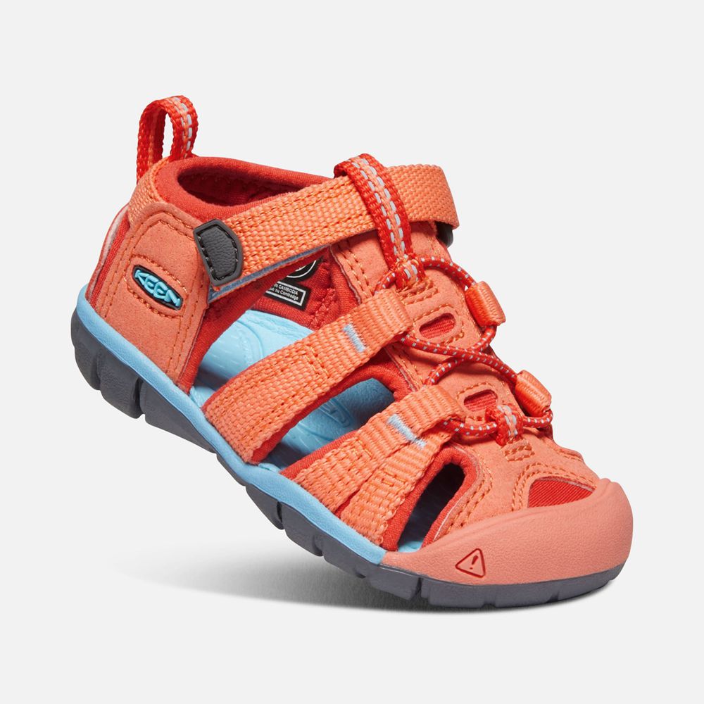 Sandalias Keen Mexico Coral/Rojos - Niños Seacamp Ii Cnx - CI5602893